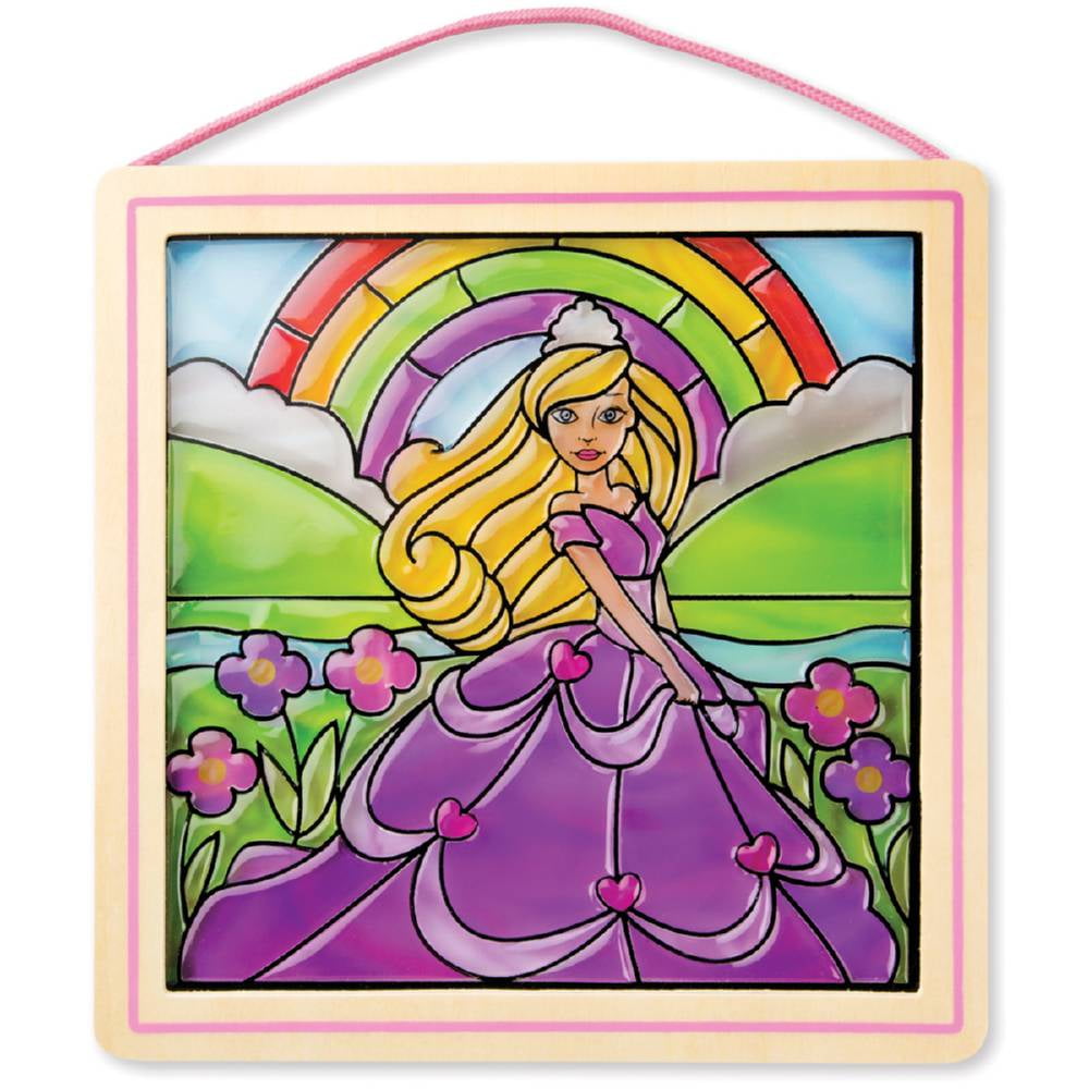 140 Stickers for sale online Melissa & Doug Stained Glass Made Easy Activity Kit Mermaids 