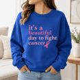 thumbnail image 4 of Breast Cancer Awareness Shirt, It's a Beautiful Day to Fight Cancer Sweatshirt, Pink Ribbon Hoodie and T-Shirt, October Support Gift for Women, 4 of 9