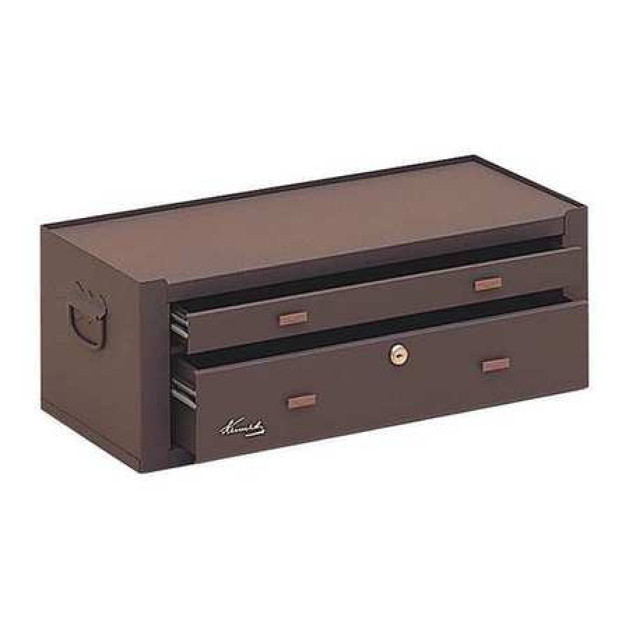 KENNEDY MC22B 21-5/8&quot;W Intermediate Chest 2 Drawers, Brown, 9-5/8&quot;D x 7-7/8&quot;H - image 1 of 1