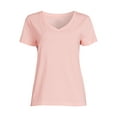 thumbnail image 5 of Time and Tru Women's Cotton V-Neck T-Shirt, 5 of 5