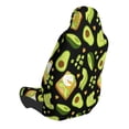thumbnail image 2 of Wukai Avocado Toast Full Set Car Seat Covers with Soft Padding Universal Auto Front Seats Protector and Cushion Mat, 2 of 5