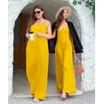 thumbnail image 2 of Vestido Wolddress 2025 para mujer, casual, sin mangas, talla grande, amarillo, 2 of 6