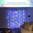 thumbnail image 2 of Lights by Night LED Curtain Fairy Lights, Multicolor, 88 Lights, 36in by 84in, 62422, 2 of 10
