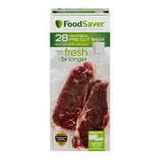 FoodSaver Gallon Sized PreCut Vacuum Seal Bags, 11" x 14", 28 Count