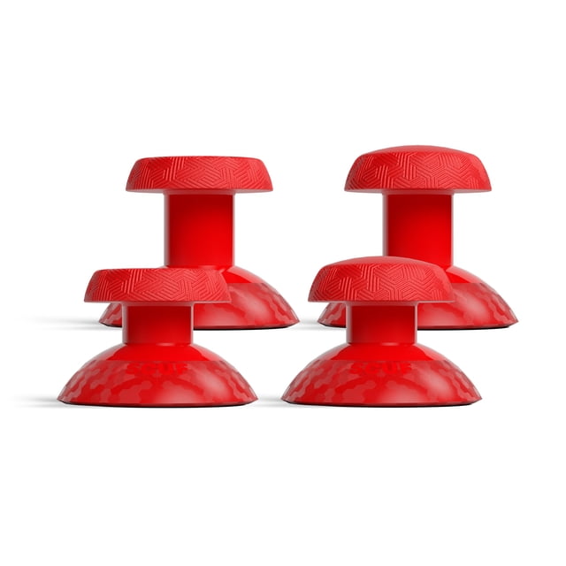Kit de reemplazo de joystick SCUF Valor PRO: 1 cóncavo corto, 1 abovedado corto, 1 cóncavo largo, 1 abovedado largo, fácil de intercambiar, duradero, color rojo