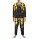 thumbnail image 3 of Balery Tree Meditating Raccoon Pijama para Hombre de Dos Piezas con Manga Larga, Conjunto de Dormir y Descanso Suave con Bolsillos-XX-Large, 3 of 7
