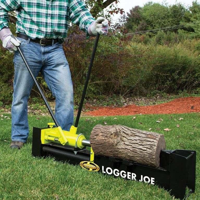 Sun Joe Logger Joe 10-Ton Hydraulic Manual Steel Portable Log
