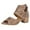 Brown, variant on Jsaierl Chunky Heel Sandals for Women Casual Summer Peep Toe Sandals Comfortable Hollow Out Sandals Fashionable Beach Sandal Size 7.5