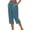 Blue, variant on Women's Capris with Pockets Summer Casual Wide Leg Work Capri Pants Dressy Golf Pant Workout Stretchy Yoga Pants,Navy,XXL