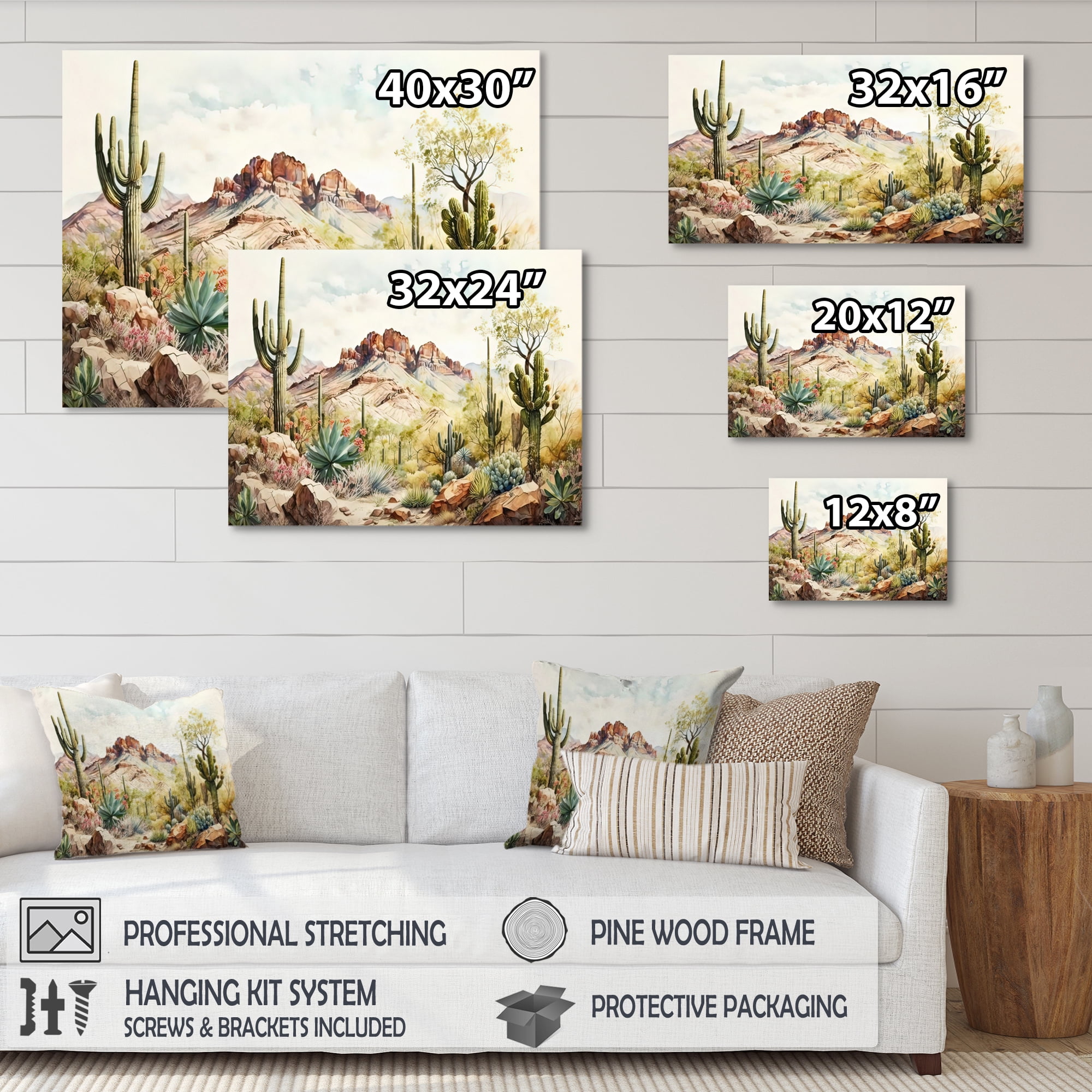 Designart Arizona Desert III Canvas Wall Art