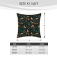 thumbnail image 2 of KLL Deers In The Forest Decorative Throw Pillow Covers Velvet Soft for Couch Sofa Bedroom Living Room Outdoor (No pillow core)- 20"x20", 2 of 5