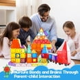 thumbnail image 4 of Juego de bloques de construcción Magnetic Tiles Paaxido de 100 piezas para niños, 4 of 9