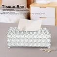 thumbnail image 3 of Crystal Cover Rectangular - Decorative Tissue Dispenser Holder Napkin Holder for Kitchen Bathroom Car, 8.9x5.3X 3.1inch, 3 of 8