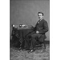 thumbnail image 1 of 24"x36" Gallery Poster, Thomas Edison and his early phonograph. 1877, 1 of 1