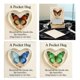 thumbnail image 2 of Butterfly Hug Gift and Encouragement Card With Message Area For Birthdays Graduations Everyday Use Orange, 2 of 4