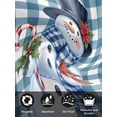 thumbnail image 7 of Christmas Cloth Napkins Set of 4 Reusable Dinner Napkins, Winter Snowman Cardinal Poinsettia Plaid Cocktail Napkin Washable Table Napkins for Wedding/Holiday Party/Baby Shower 20"x20", 7 of 7