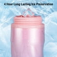 thumbnail image 5 of Suodoka 610ml / 20.6 oz Bike Water Bottle Insulated Squeeze Cycling Drink Bottle, Blue to Pink Gradient, 5 of 9