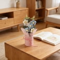 thumbnail image 4 of Knitted Artificial Flower Arrangement Verdsylv Finished Knitted Artificial Flower Arrangement in Vase - Forever Crochet Flowers Home Decor, Small Bouquet, No Maintenance, Forever Crochet Flowers, 4 of 8