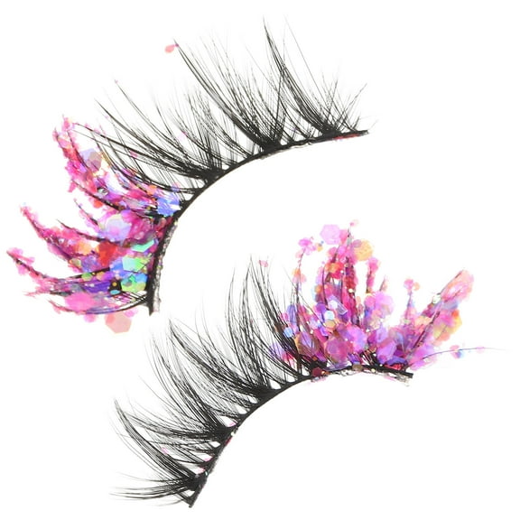 WASHWEPE Party Cluster Lashes Purple 2Set 2.2x0.8x0.2In