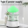 thumbnail image 4 of Humidificador de Nube 7 Colores Humidificador 2 en 1 con Difusor de Aceite Esencial Gota de Lluvia de 450 Ml Humidificador de Hongos Funciones de Niebla y Luz Enchufe USB ANGGREK  Otros, 4 of 8