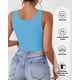 thumbnail image 2 of Crop Tops AURUZA sin mangas con escote en U, 2 piezas blanco+azul, 2 of 6