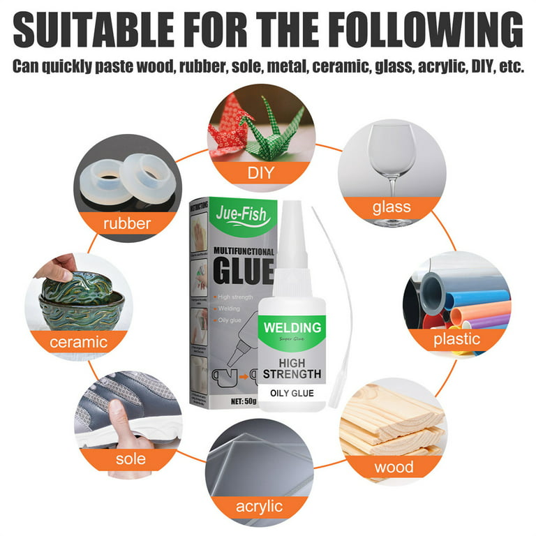 Plastic Glue, 30g Super Glue for Plastic, Plastic to Plastic Glue for  Bonding