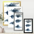 thumbnail image 4 of Designart 'Abstract Of Clouds Dark Blue Colored V' Modern Framed Art Print, 4 of 4