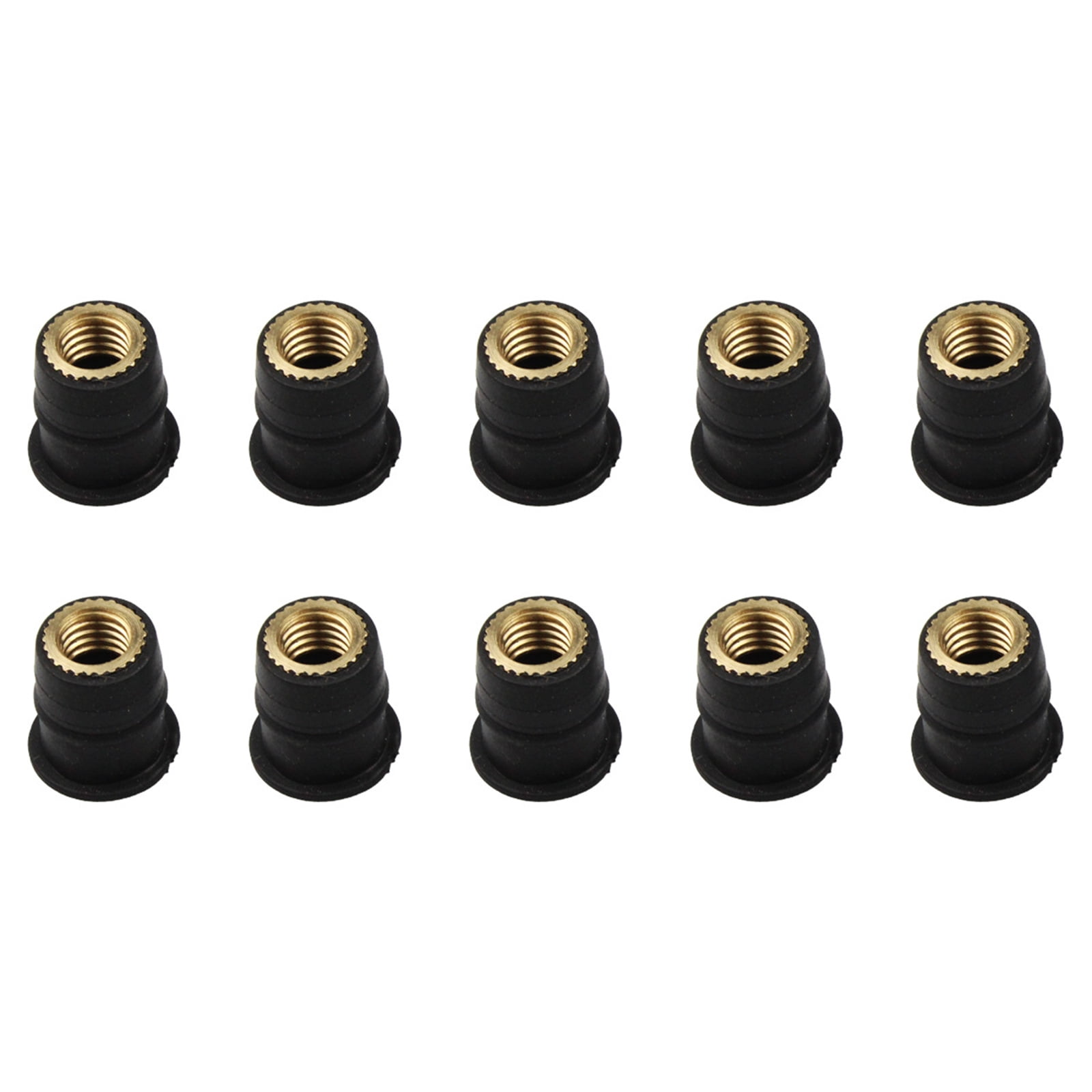 【Ready Stock】 10Pcs Rubber WellNut M4/M5/M6 Metric Motorcycle