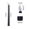 thumbnail image 3 of Efavormart Set of 3 | 11"  Flickering Flameless Battery Operated LED Taper Candles Home Wedding  Decor - Black, 3 of 10