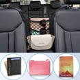 thumbnail image 4 of 3-Layer Car Mesh Organizer Storage Between Front Seats Kid Dog Pet Net Barrier Car Net Pocket Elastic, 4 of 5