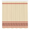 thumbnail image 3 of Ambesonne Abstract Shower Curtain, Simple Style Greek Pattern, 69"Wx75"L, Champagne Red and Burgundy, 3 of 3