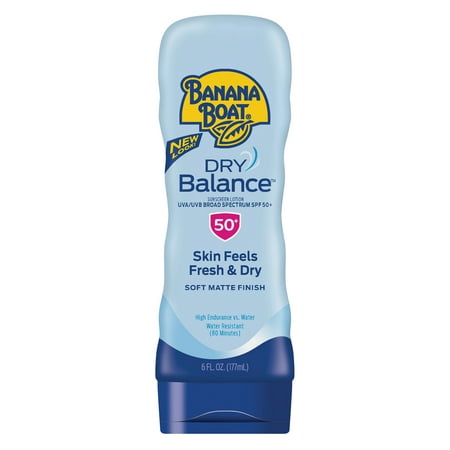 Banana Boat Dry Balance Sunscreen Lotion SPF 50+, 6 (Best Once A Day Suntan Lotion)
