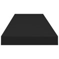 thumbnail image 3 of vidaXL Floating Wall Shelf Black 90x23.5x3.8 cm MDF, 3 of 4