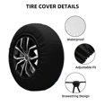 thumbnail image 2 of Naloa Red And Blue Fire Dragon B PVC Leather Spare Tire Wheel Cover for Car Truck SUV Camper Trailer Universal Fit many size14 inch, 2 of 6