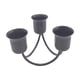 thumbnail image 3 of Candelabro de pilar simple Candelabros decorativos Candelabros cónicos Candelabro de 3 brazos para banquete de boda Decoración de banquete Ornamento Negro Fernando Porta vela, 3 of 8