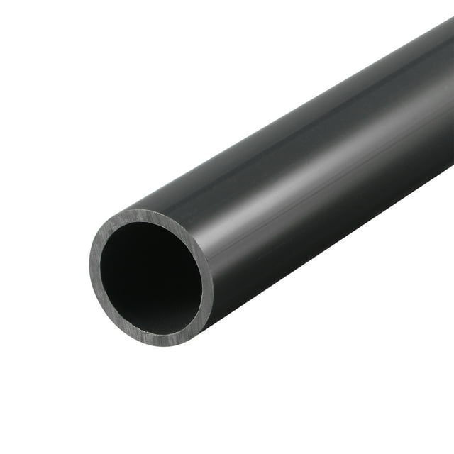 Uxcell Rigid Round Pipe Black High Impact for Water Pipe 0.83 x 0.98"