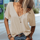 thumbnail image 2 of Tops de Corta con Cuello en V Color Albaricoque M, 2 of 4
