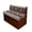 Aztec Leopard Pattern, variant on XYZCANDO 2 Pack RV Booth Seat Covers Comfortable Furniture Protector, Compatible with Camper Station Wagon Camper Cushion Covers(Wood)