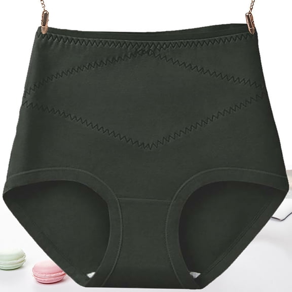 Women Underwear Brief JIANLAI Tummy Control Underwear Seamless High Waisted Panties No Show Stretch Full Coverage Tagless Briefs Black
