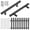 Black-Style 2, variant on 12 Pack Gold Cabinet Pulls, 3-3/4 Inch Hole Center Kitchen Cabinet Handles, Stainless Steel T-Bar Drawer Pulls for Cupboard and Dresser, 6 Inch Overall Length