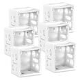 thumbnail image 5 of 6 Pack Blind Brackets,1 Inch Window Blinds Headrail Holders,White Profile Box Mounting Bracket Mini Blinds Box Mounting Bracket,for Inside/Outside Window Mount(White), 5 of 8