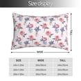 thumbnail image 2 of Kdxio Cotton Pillow Cases 16"x24" Pillowcases,Soft and Breathable Bedroom Pillow Cases-Lavender Flowers, 2 of 8