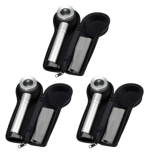 3piezas Probador de Plegable de Mano 45X Lupas de Metal Lupa de Contador de Hilo de Tela Lupa