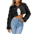 thumbnail image 2 of Wancir Womens Fuax Fur Coat Winter Warm Fluffy Faux Fur Parka Jacket Thick Plus Size Outerwear Overcoat, 2 of 6