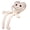 White(Happy), variant on Valentine Long-Leg Heart Plush Toy, Soft Love Heart Stuffed Doll Gift for Couples, Anniversary & Romantic Surprises