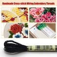 thumbnail image 3 of ziyahi 2 Pieces Embroidery Threads Metallic Needle Crafts Knitting Supply Handcraft String Supplies Sewing Skeins Beautiful Decorations blackE310, 3 of 6