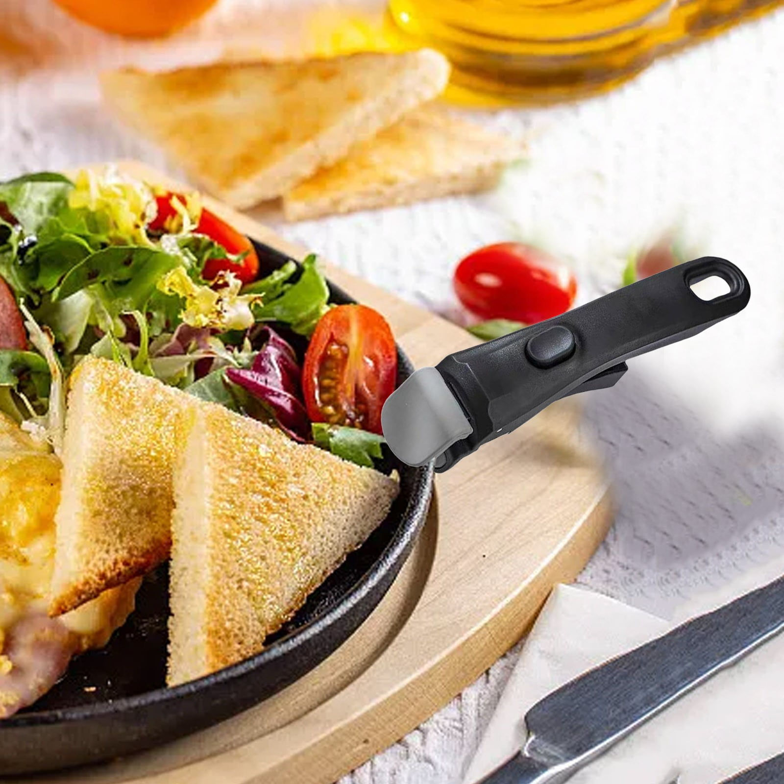 1 Pcs Detachable Handle Pots and Pans, HeatResistant Plastic Removable Handle Pots and Pans, Pot Handles Replacement for All Cookware, Suitable for Kitchen Tongs for Baking