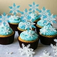 thumbnail image 2 of Snowflake Cupcake Toppers Picks Christmas Silver and Blue for Decorating Winter Cakes 24 Pack, 2 of 5