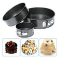 thumbnail image 4 of Springform Pan Set, Cake Pan Set Prevent Sticking Easy Release Multipurpose With Removable Bottom For Restaurant For Bakery For Mousse For Cheesecake, 4 of 8