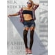 thumbnail image 5 of Medias de red Skylety para mujer, talla grande, 6 pares, negras, 5 of 6